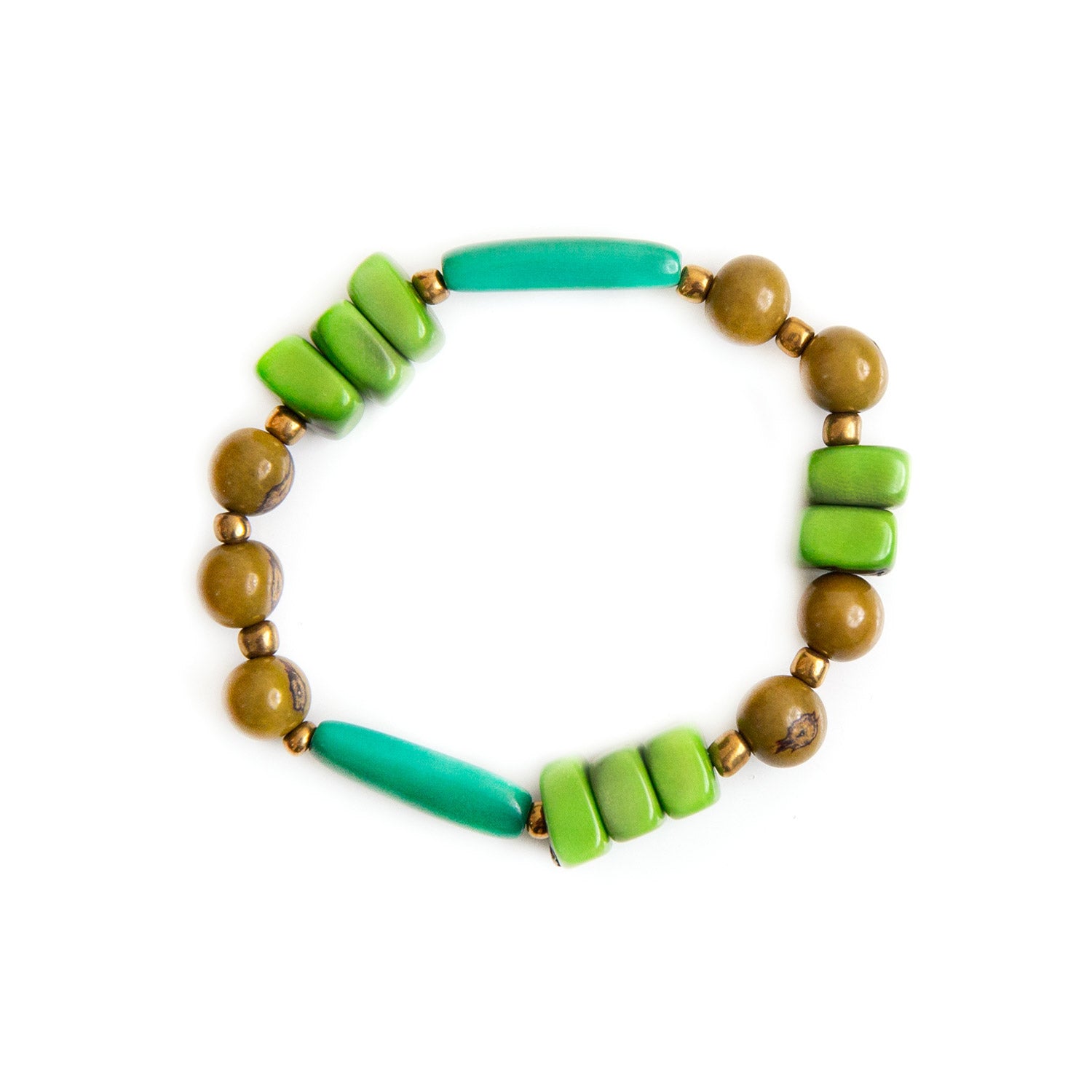 Paparazzi DESERT BLOSSOM green stretchy bracelet