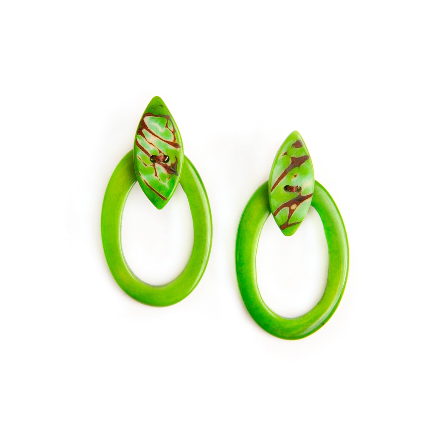 Acelia Earrings - Lime