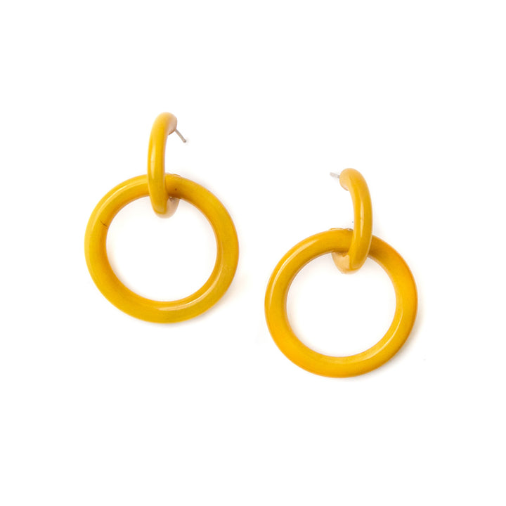 Gaia Earrings - Yellow