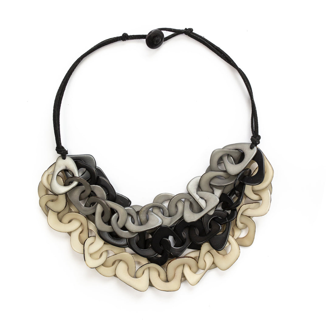 Vero Necklace-Onyx-Tagua by Soraya Cedeno