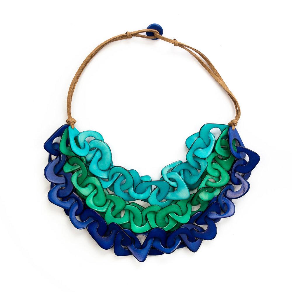 Vero Necklace-Turquoise-Tagua by Soraya Cedeno