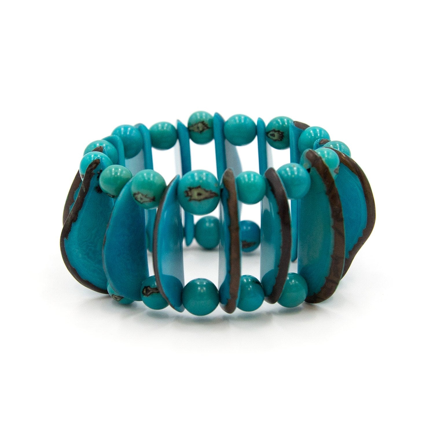 Samara Bracelet-Turquoise-Tagua by Soraya Cedeno